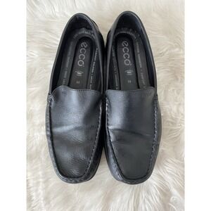 ECCO Black Leather Loafer Shoes Men's Size 11